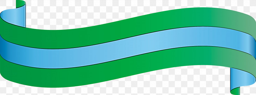 Ribbon S Ribbon, PNG, 3000x1117px, Ribbon, Green, Line, Rim, S Ribbon Download Free