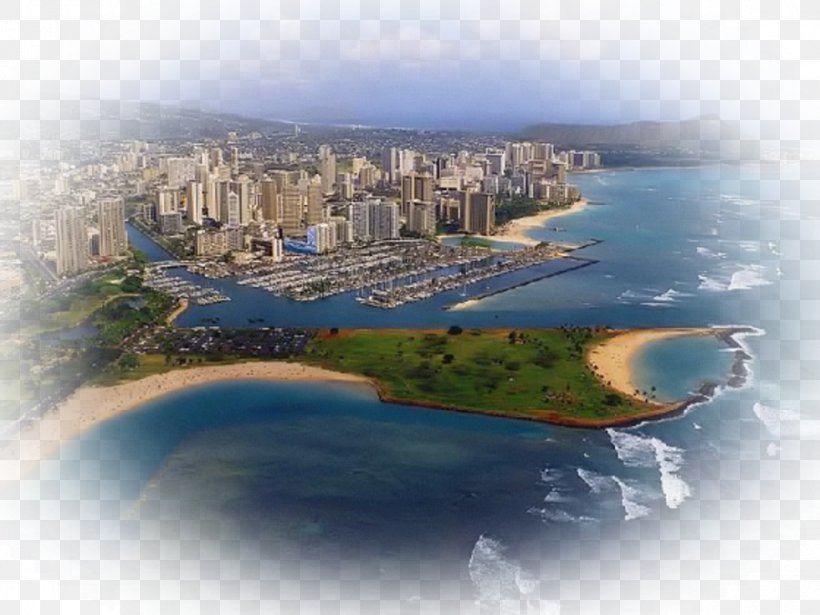 Daniel K. Inouye International Airport Waikiki Hawaii Maui Honolulu International, PNG, 980x735px, Waikiki, Aerial Photography, Artificial Island, Beach, City Download Free
