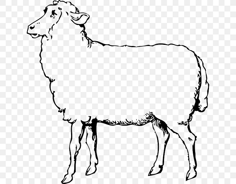 Sheep Goat Clip Art, PNG, 634x640px, Sheep, Animal Figure, Area, Art, Black And White Download Free