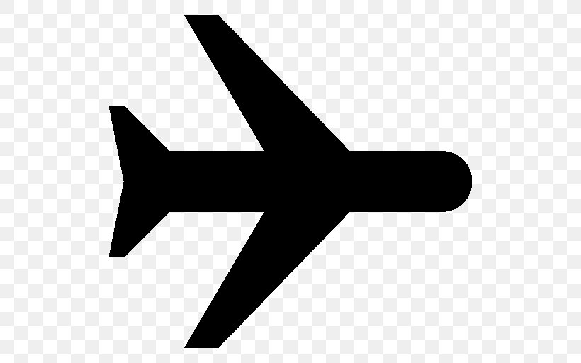 Airplane Clip Art, PNG, 512x512px, Airplane, Air Travel, Aircraft, Airplane Mode, Black And White Download Free