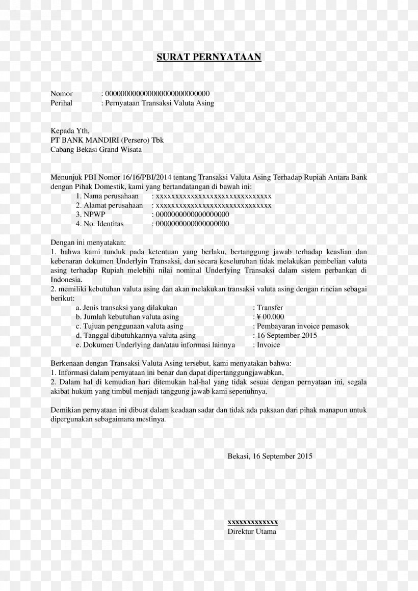 Document Cover Letter Wajib Pajak Company, PNG, 1653x2339px, Document, Alfamart, Area, Company, Cover Letter Download Free