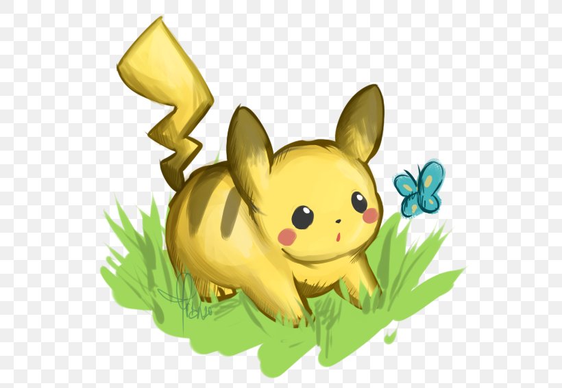 Pikachu Pokémon Fan Art DeviantArt, PNG, 552x567px, Watercolor, Cartoon, Flower, Frame, Heart Download Free