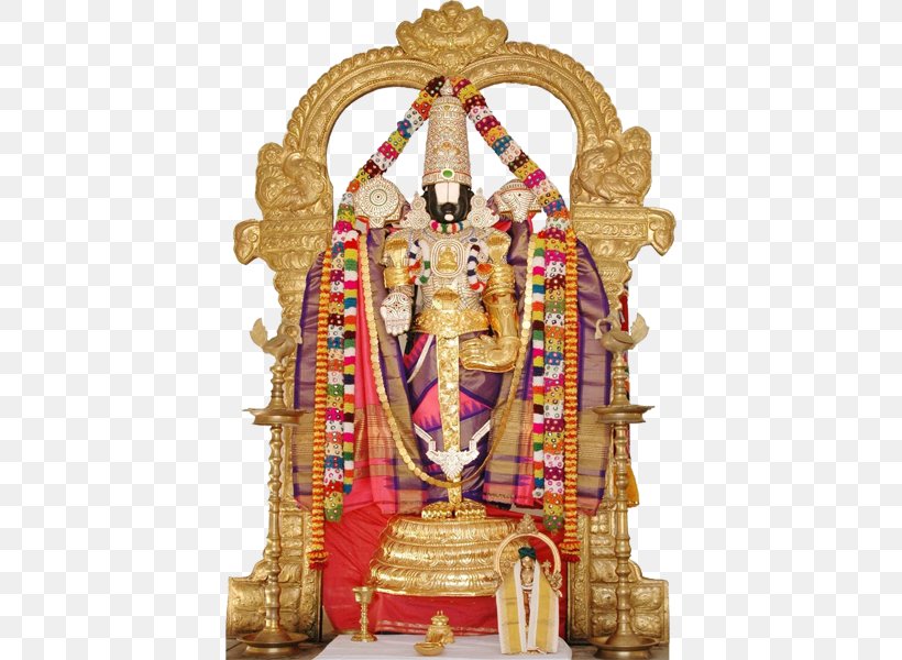 Tirumala Venkateswara Temple Vishnu Lakshmi Hinduism, PNG, 429x600px, Tirumala Venkateswara Temple, Bhakti, God, Gold, Hindu Temple Download Free