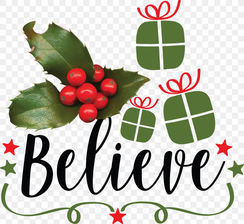 Believe Santa Christmas, PNG, 3000x2764px, Believe, Aquifoliales, Biology, Christmas, Christmas Day Download Free
