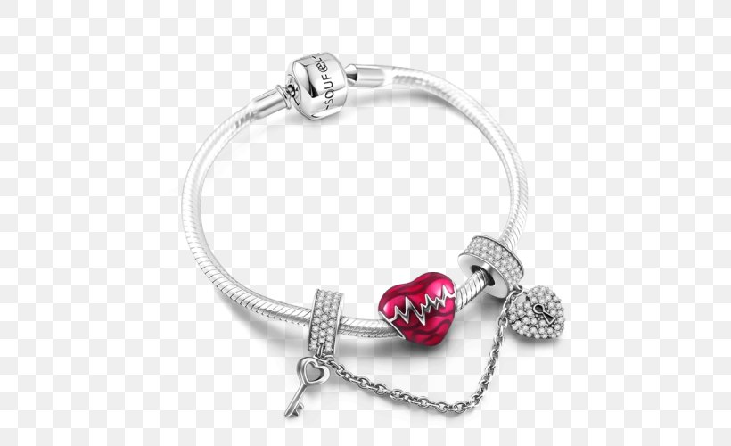 Charm Bracelet Jewellery Bead Silver, PNG, 500x500px, Bracelet, Bead, Body Jewellery, Body Jewelry, Charm Bracelet Download Free
