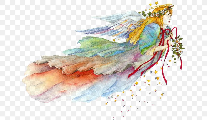 Christmas Angel Gift Holiday Wallpaper, PNG, 700x474px, Watercolor, Cartoon, Flower, Frame, Heart Download Free
