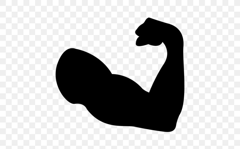Muscle Arm Clip Art, PNG, 512x511px, Muscle, Arm, Biceps, Black, Black And White Download Free