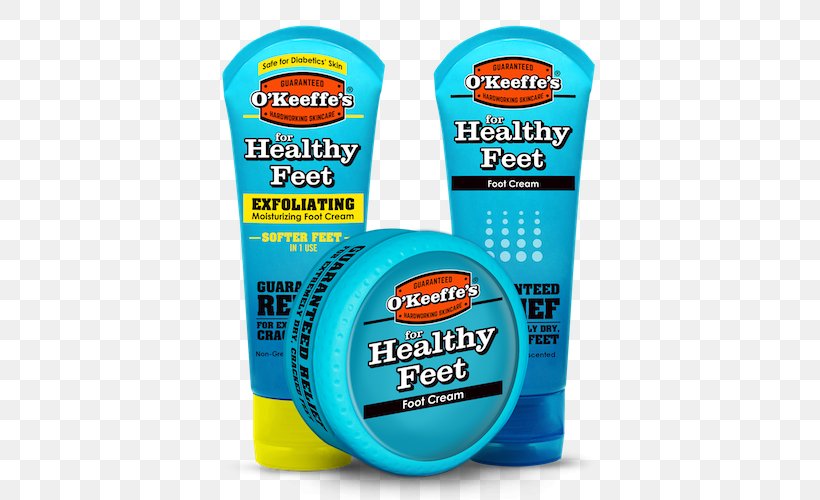 O'Keeffe's For Healthy Feet Foot Cream Lotion O'Keeffe's Working Hands, PNG, 500x500px, Lotion, Cream, Foot, Health, Heel Download Free