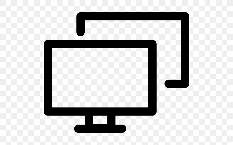 Black And White Technology Rectangle, PNG, 512x512px, Computer Monitors, Area, Black And White, Brand, Computer Download Free