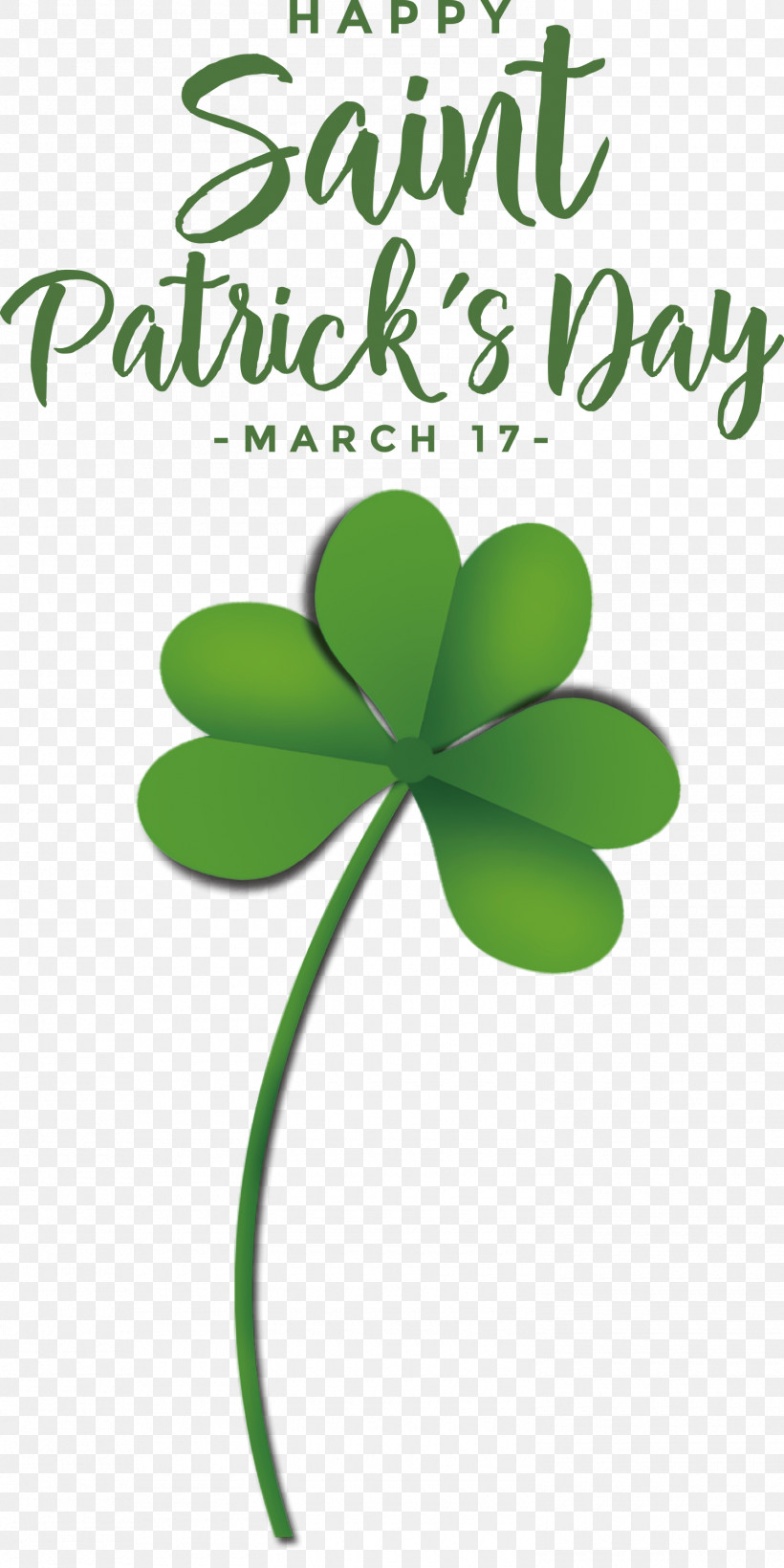 St Patricks Day Saint Patrick Happy Patricks Day, PNG, 1500x2999px, St Patricks Day, Biology, Flower, Green, Leaf Download Free