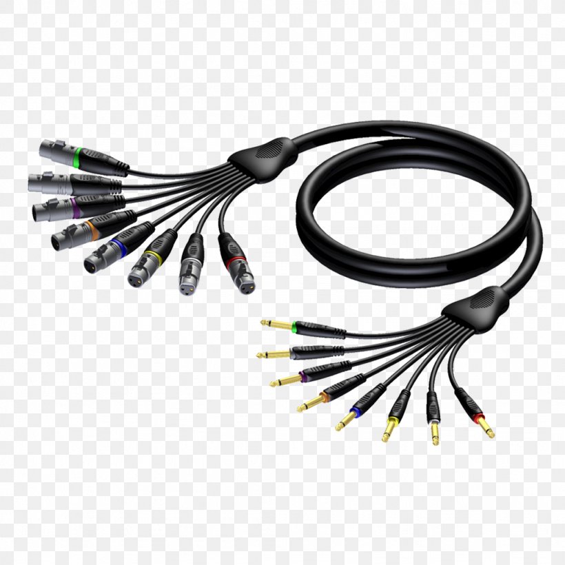 XLR Connector Audio Multicore Cable Electrical Cable Stage Box, PNG, 1024x1024px, Xlr Connector, Adapter, Audio, Audio Multicore Cable, Audio Signal Download Free