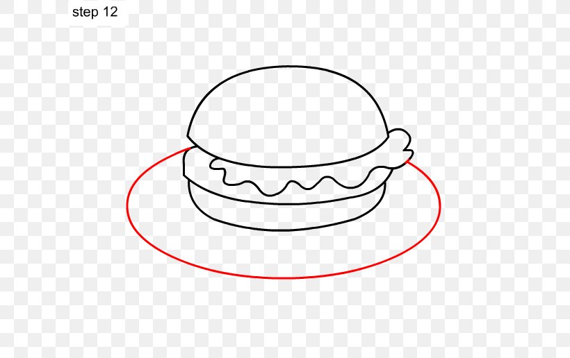 Drawing Hamburger Tutorial Pencil, PNG, 625x516px, Drawing, Area, Black And White, Cartoon, Child Download Free