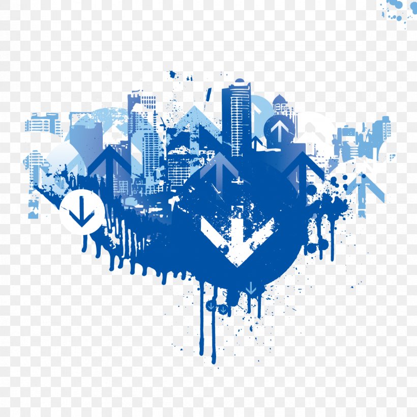 Vector Blue Building And Arrow, PNG, 1181x1181px, Blue, Architecture, Brand, Building, Pattern Download Free