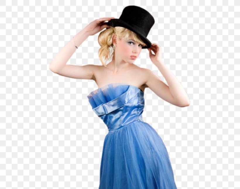 Woman With A Hat Painting Blue, PNG, 509x646px, Woman, Black, Black And White, Blue, Cocktail Dress Download Free