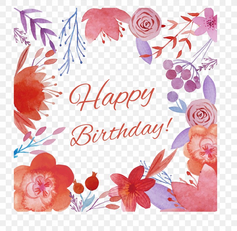 Creative Birthday Card, PNG, 2088x2030px, Birthday, Anniversary, Clip Art, Cut Flowers, Drawing Download Free