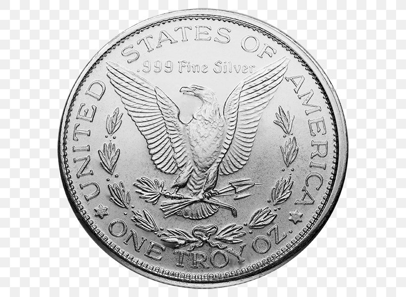 Dollar Coin Silver Coin Metal, PNG, 600x600px, Coin, Black And White, Bullion, Currency, Dollar Coin Download Free