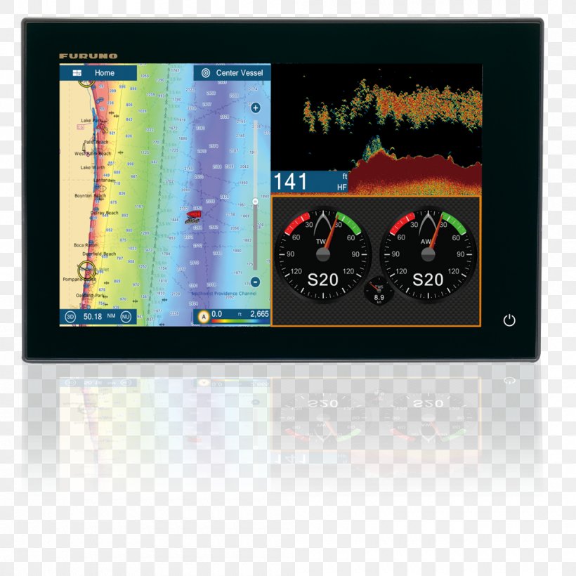 Furuno NavNet TZtouch Multi-function Display Radar GPS Navigation Systems, PNG, 1000x1000px, Furuno, Chartplotter, Computer Monitor, Display Advertising, Display Device Download Free