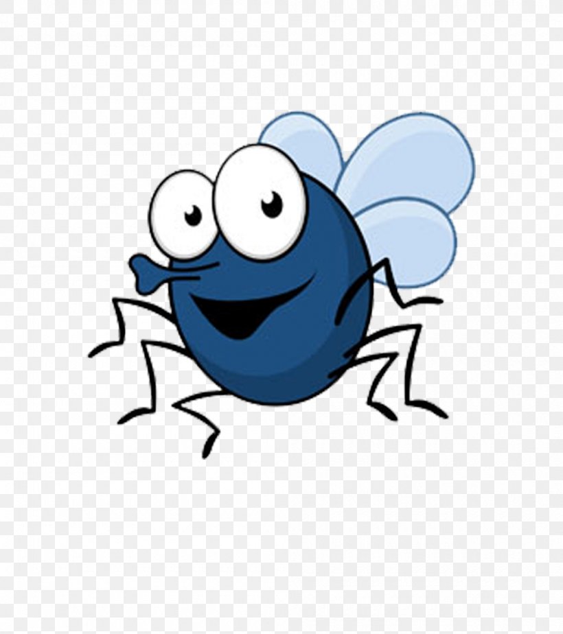 Cartoon Fly Insect Illustration, PNG, 1000x1128px, Cartoon, Art, Artwork, Blue, Drawing Download Free