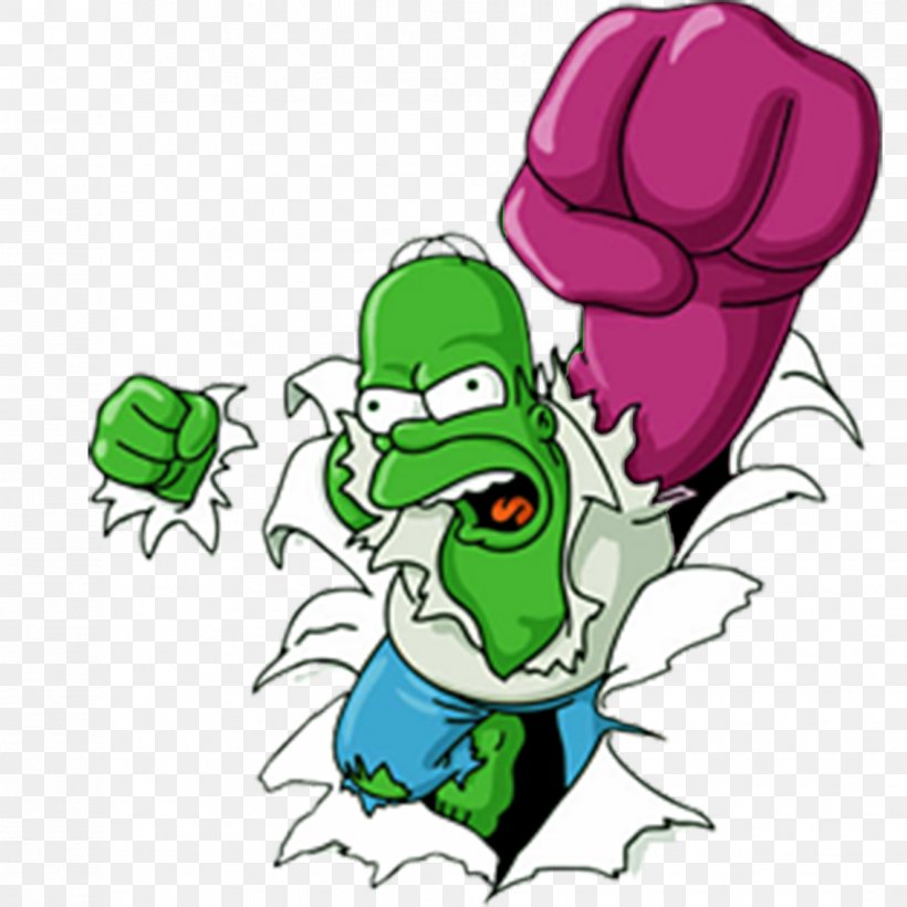 Homer Simpson Hulk Bart Simpson Icon, PNG, 1134x1134px, Watercolor, Cartoon, Flower, Frame, Heart Download Free