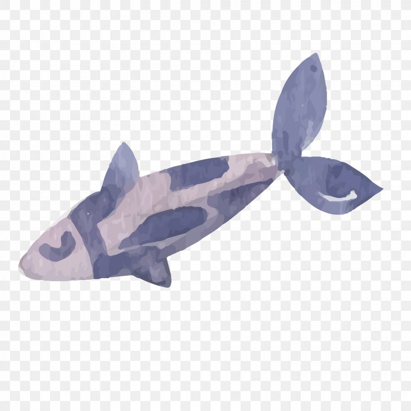 Watercolor Painting, PNG, 1875x1875px, Watercolor Painting, Computer Graphics, Fish, Ink Wash Painting, Marine Mammal Download Free