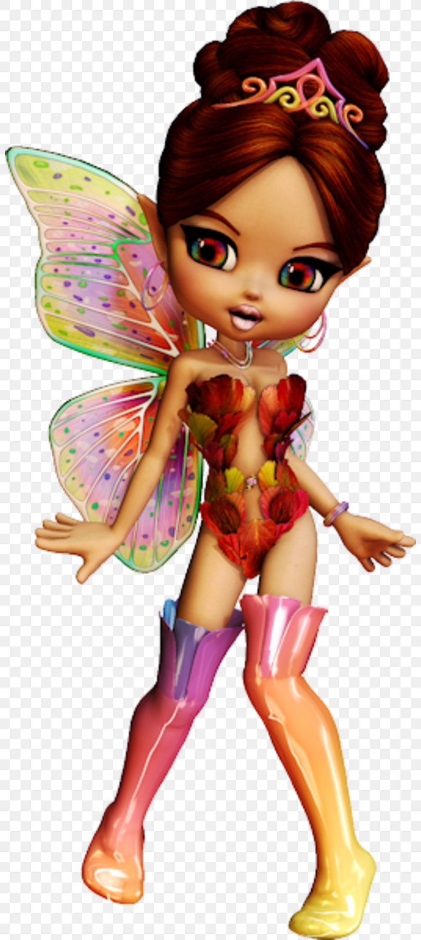 Fairy Tinker Bell Elf Doll, PNG, 800x1832px, Fairy, Angel, Brown Hair, Doll, Drawing Download Free