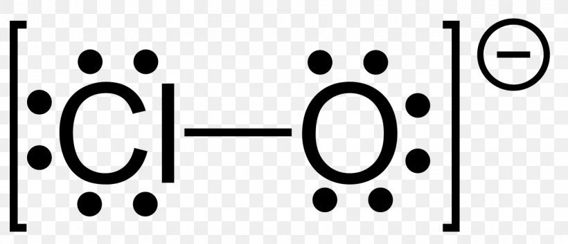 Lewis Structure Hypochlorite Chlorate Triiodide Chemistry, PNG, 1280x552px, Lewis Structure, Area, Black And White, Brand, Chemistry Download Free