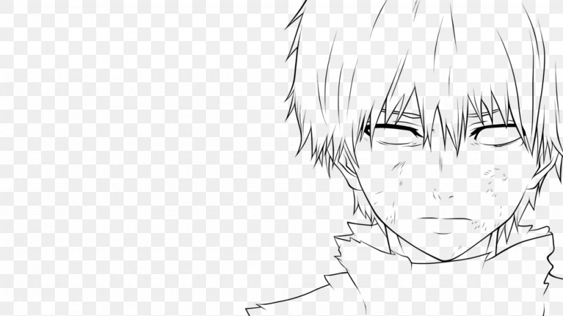 Tokyo Ghoul Line Art Drawing Sketch, PNG, 1024x576px, Watercolor, Cartoon, Flower, Frame, Heart Download Free