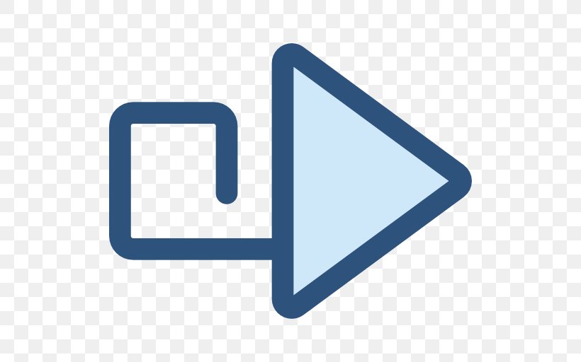 Arrow Button Orientation Triangle, PNG, 512x512px, Button, Blue, Brand, Communication, Logo Download Free