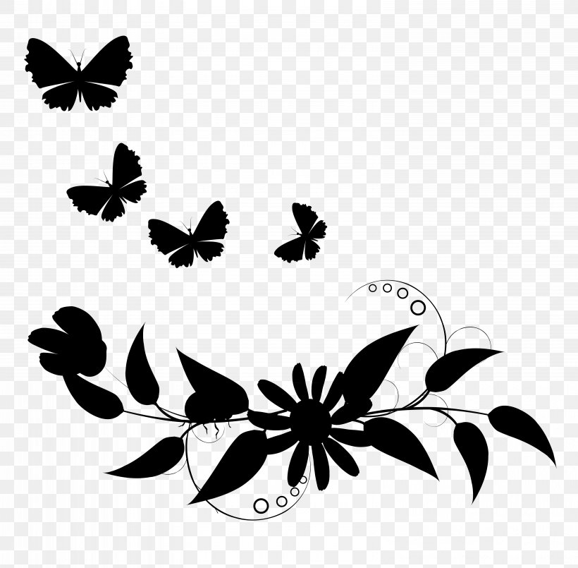 Monarch Butterfly Brush-footed Butterflies Insect Pattern, PNG, 6163x6057px, Monarch Butterfly, Black M, Blackandwhite, Branch, Brushfooted Butterflies Download Free