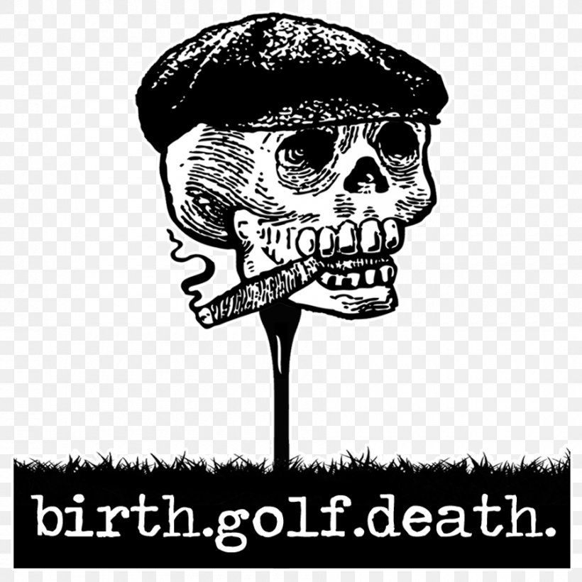 Skull Golf Human Skeleton Head, PNG, 900x900px, Skull, Birth, Black And White, Bone, Brand Download Free