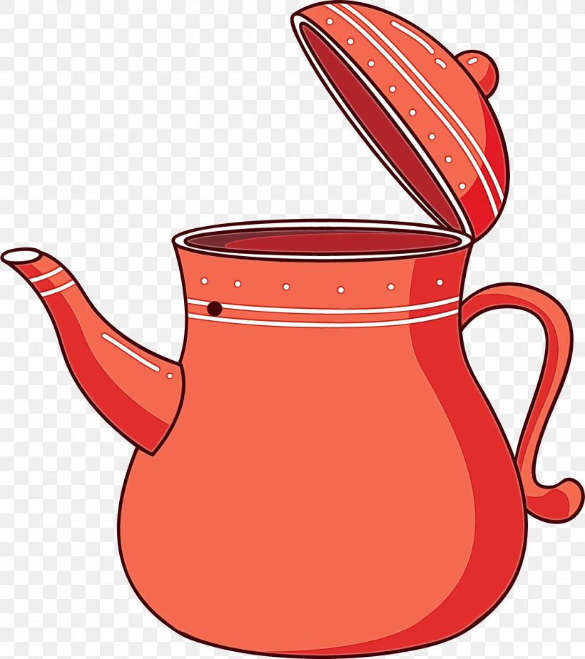 Kettle Teapot Jug Pitcher Serveware, PNG, 2229x2513px, Watercolor, Drinkware, Jug, Kettle, Paint Download Free