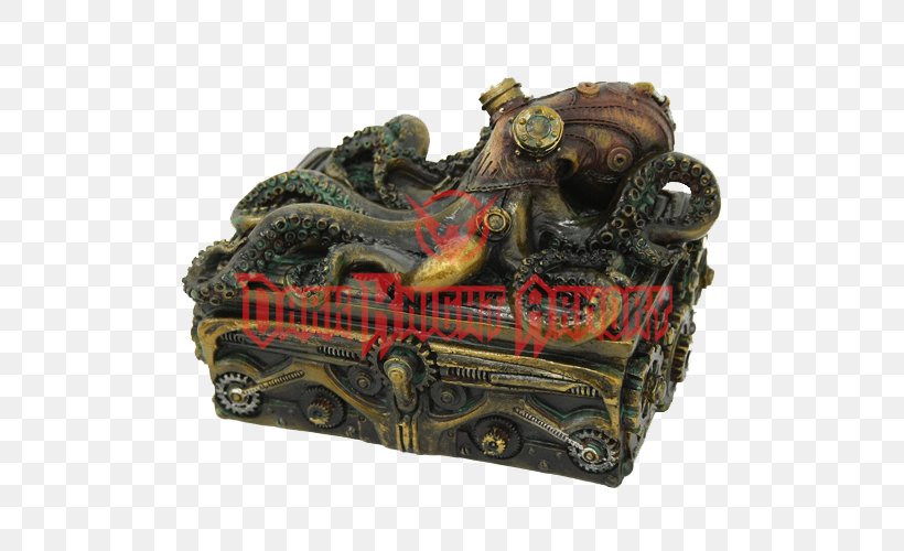 Octopus Steampunk Decorative Box Collectable, PNG, 500x500px, Octopus, Box, Casket, Collectable, Container Download Free