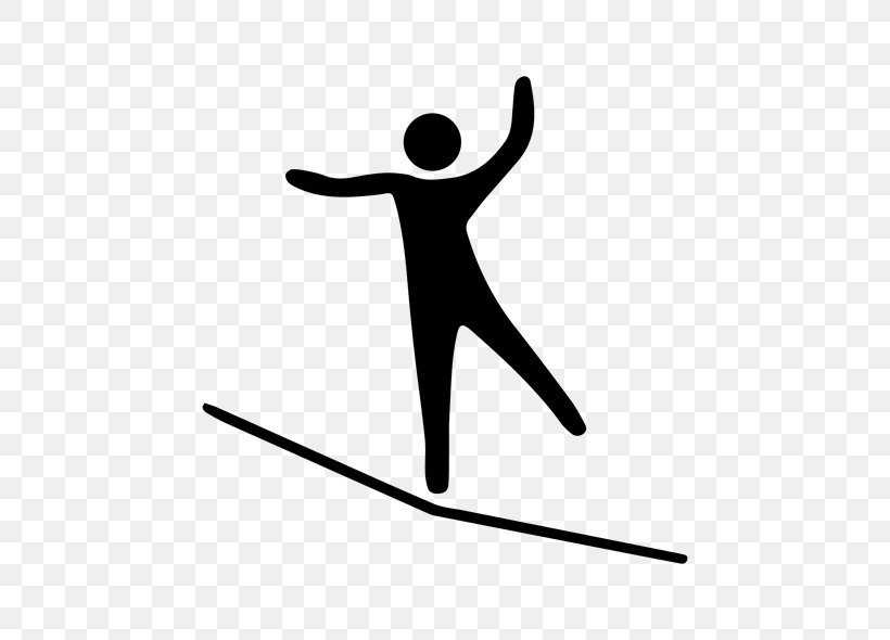 Sense Of Balance Slacklining Human Behavior, PNG, 590x590px, Balance, Area, Behavior, Black And White, Coach Download Free