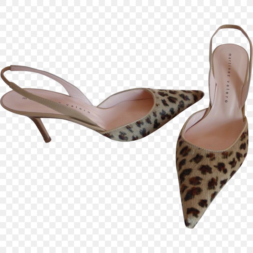 Slingback High-heeled Shoe Animal Print Sandal, PNG, 846x846px, Slingback, Animal Print, Ballet Flat, Basic Pump, Beige Download Free