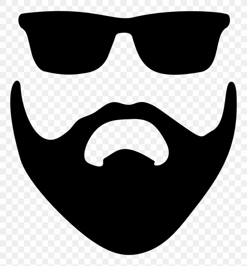Beard Silhouette Clip Art, PNG, 926x1000px, Beard, Beard Oil, Black And White, Eyewear, Glasses Download Free