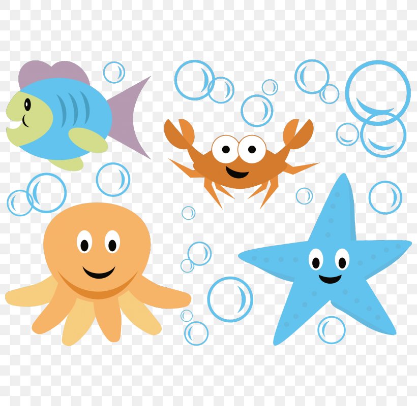 Aquatic Animal Cartoon Marine Life Deep Sea Creature, PNG, 800x800px, Aquatic Animal, Animal, Animation, Area, Art Download Free
