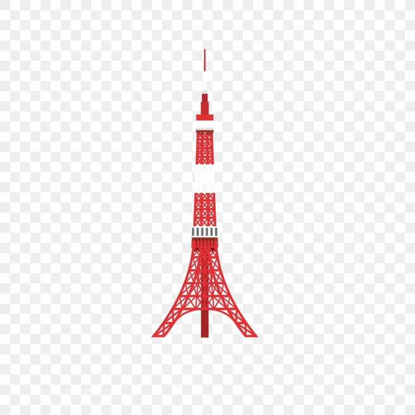 Tokyo Tower Euclidean Vector Icon, PNG, 1667x1667px, Tokyo Tower, Flat Design, Japan, Point, Red Download Free