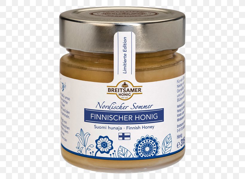 Breitsamer Honig Condiment Honey Finnischer Honig (2,21 € / 100g) Food, PNG, 600x600px, Condiment, Flavor, Food, Gmbh Co Kg, Grocery Store Download Free