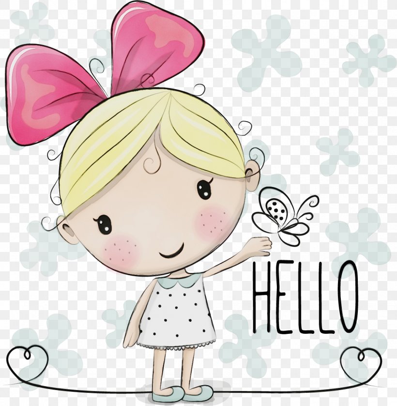 Cartoon Pink Happy Pleased, PNG, 1144x1170px, Watercolor, Cartoon, Happy, Paint, Pink Download Free