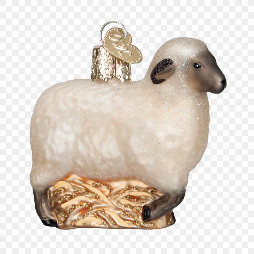 Sheep Unessasary Christmas Ornament Goat Livestock, PNG, 1200x1200px, Sheep, Animal, Christmas, Christmas Ornament, Cow Goat Family Download Free