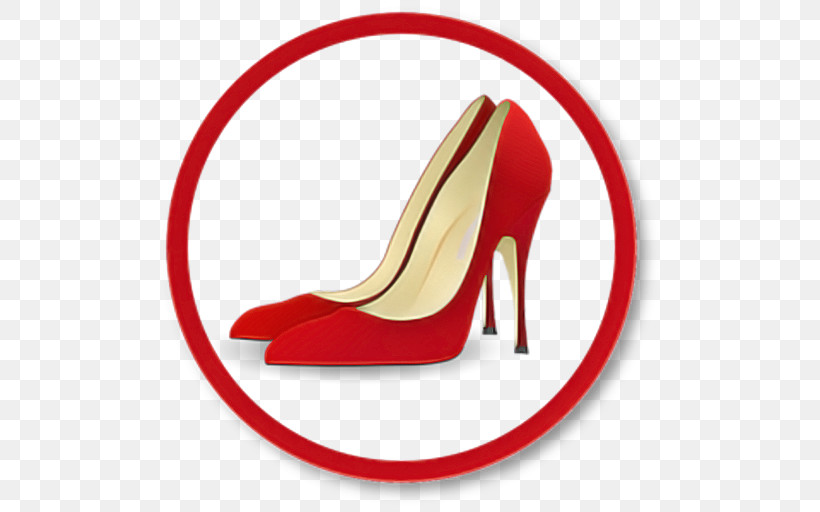 High-heeled Shoe Sandal Red Line Meter, PNG, 512x512px, Highheeled Shoe, Footwear, Geometry, Line, Mathematics Download Free