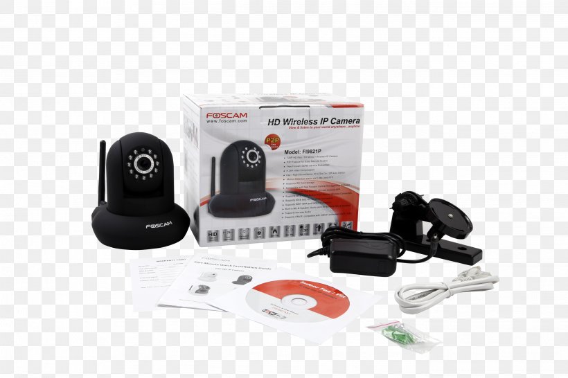 Plug & Play Foscam FI9821P 1MP Pan-Tilt Ip Camera, PNG, 2736x1824px, Plug Play, Camera, Camera Accessory, Electronic Device, Electronics Download Free
