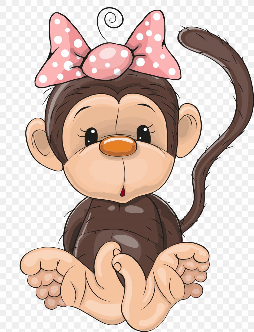 Cartoon Monkey Royalty-free Illustration, PNG, 2132x2787px, Watercolor, Cartoon, Flower, Frame, Heart Download Free