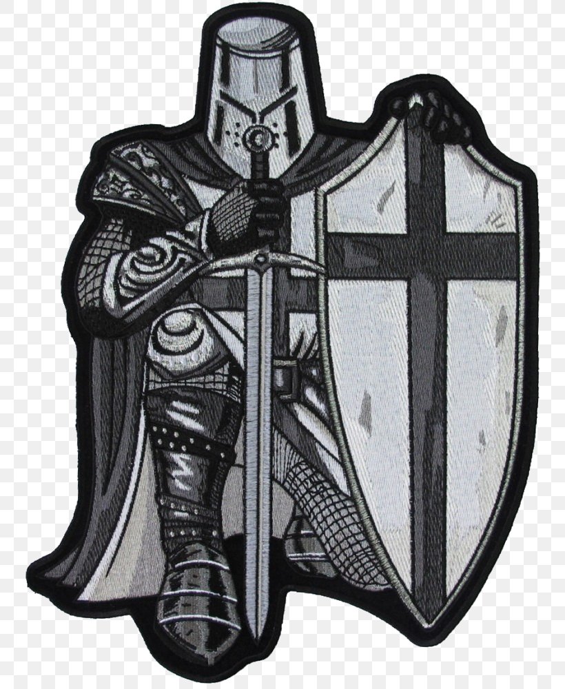 Crusades Embroidered Patch Knights Templar Seventh Crusade, PNG, 754x1000px, Crusades, Biker, Cross, Embroidered Patch, Embroidery Download Free