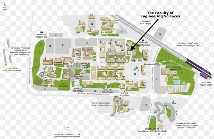 Ben-Gurion University Of The Negev Map אגודת הסטודנטים אוניברסיטת בן-גוריון בנגב, PNG, 1046x681px, Bengurion University Of The Negev, Area, Beersheba, Campus, Elevation Download Free