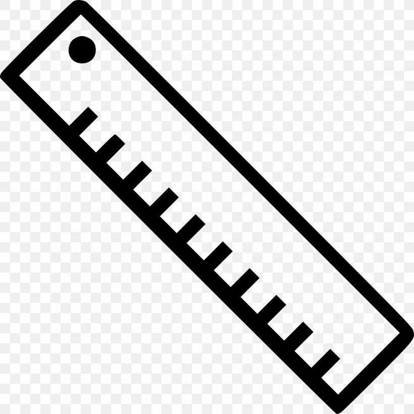 Drawing Ruler Icon Design, PNG, 980x980px, Drawing, Area, Black, Black And White, Brand Download Free