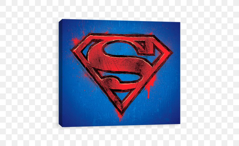 Superman Logo DC Comics Krypton, PNG, 500x500px, Superman, Acrylic Paint, American Comic Book, Blue, Brand Download Free