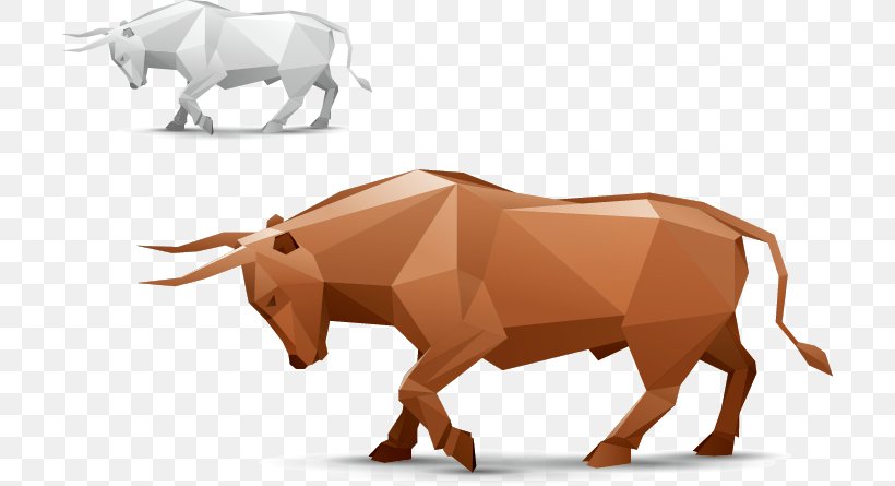 Origami Bull Cattle Paper, PNG, 706x445px, Origami, Bull, Cattle, Cattle Like Mammal, Cow Goat Family Download Free