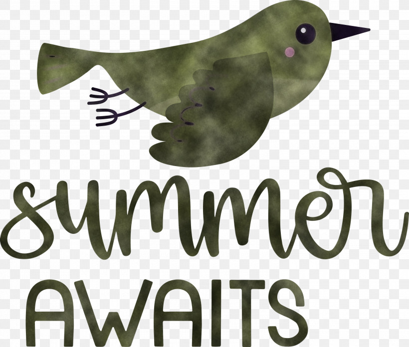 Summer Awaits Summer Summer Vacation, PNG, 3000x2548px, Summer, Beak, Biology, Birds, Logo Download Free