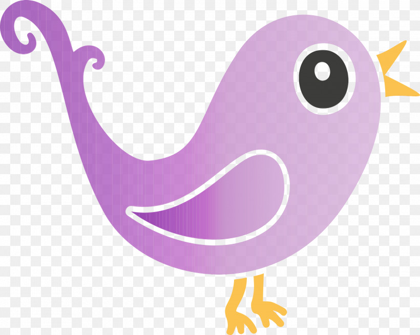 Violet Purple Pink Cartoon Bird, PNG, 3000x2393px, Cartoon Bird, Beak, Bird, Cartoon, Paint Download Free